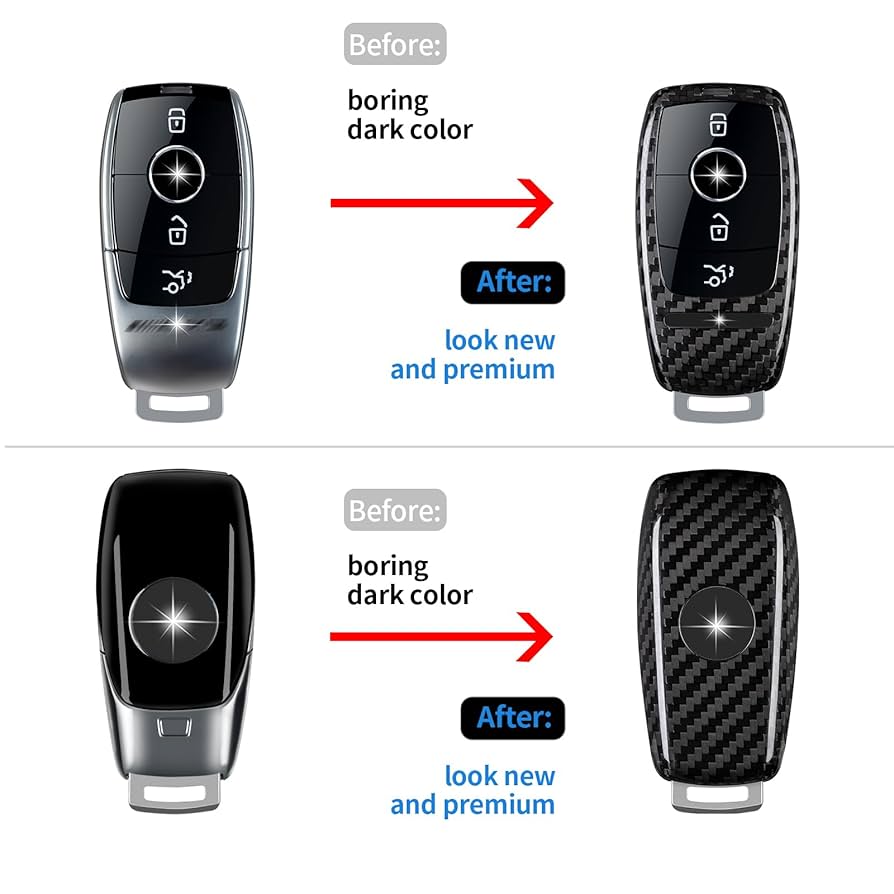 AMG 鍵 Amazon.com: T-carbon Key fob Cover Compatible with Mercedes